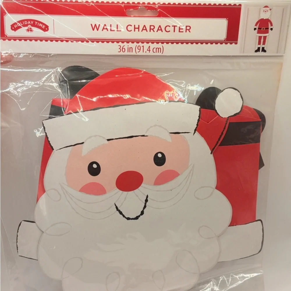 Holiday Time 36-inch Santa Claus Wall Character Christmas Kids Decoration